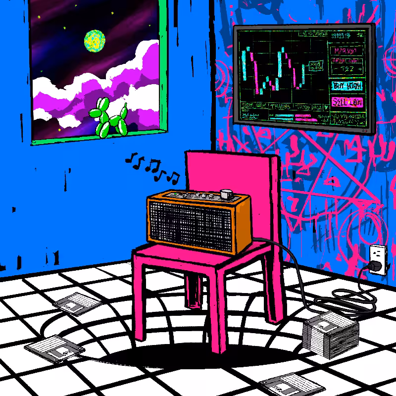 pink chair in the blue room #20