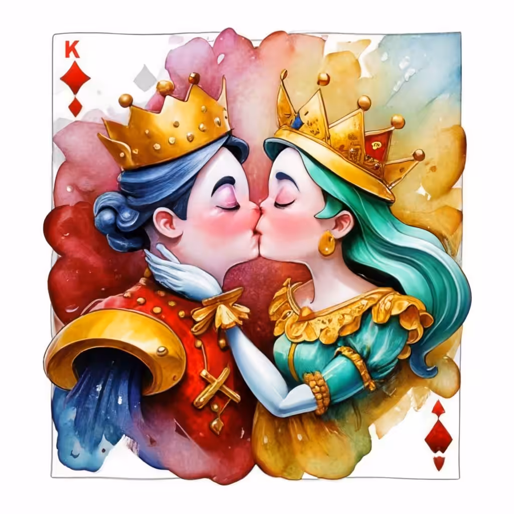 King and queen in disneyland 