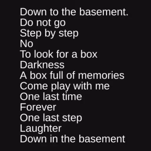 Down to the basement...