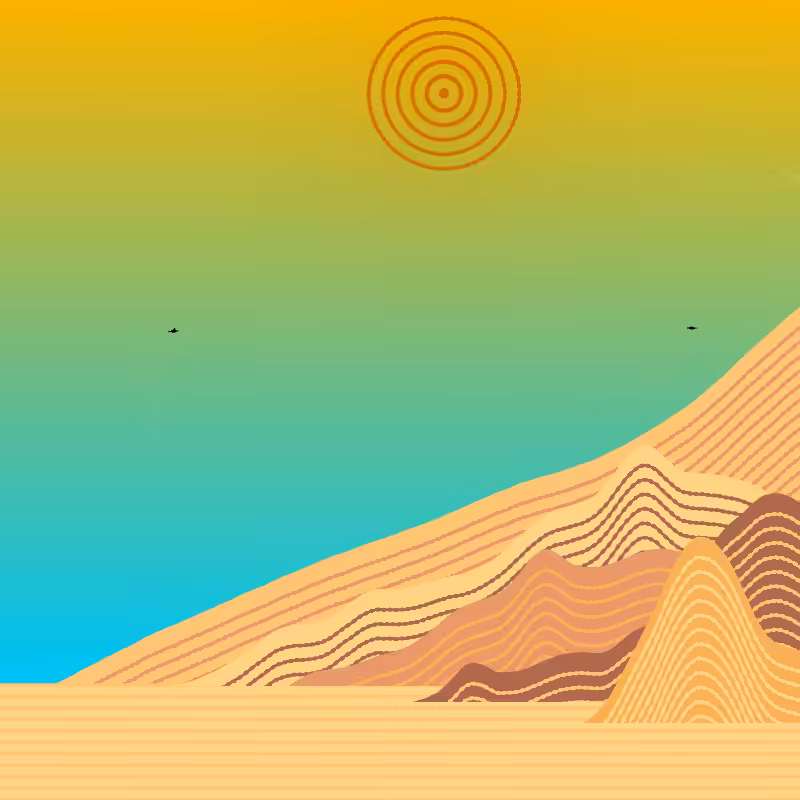 Painted Mountain Sunset #155