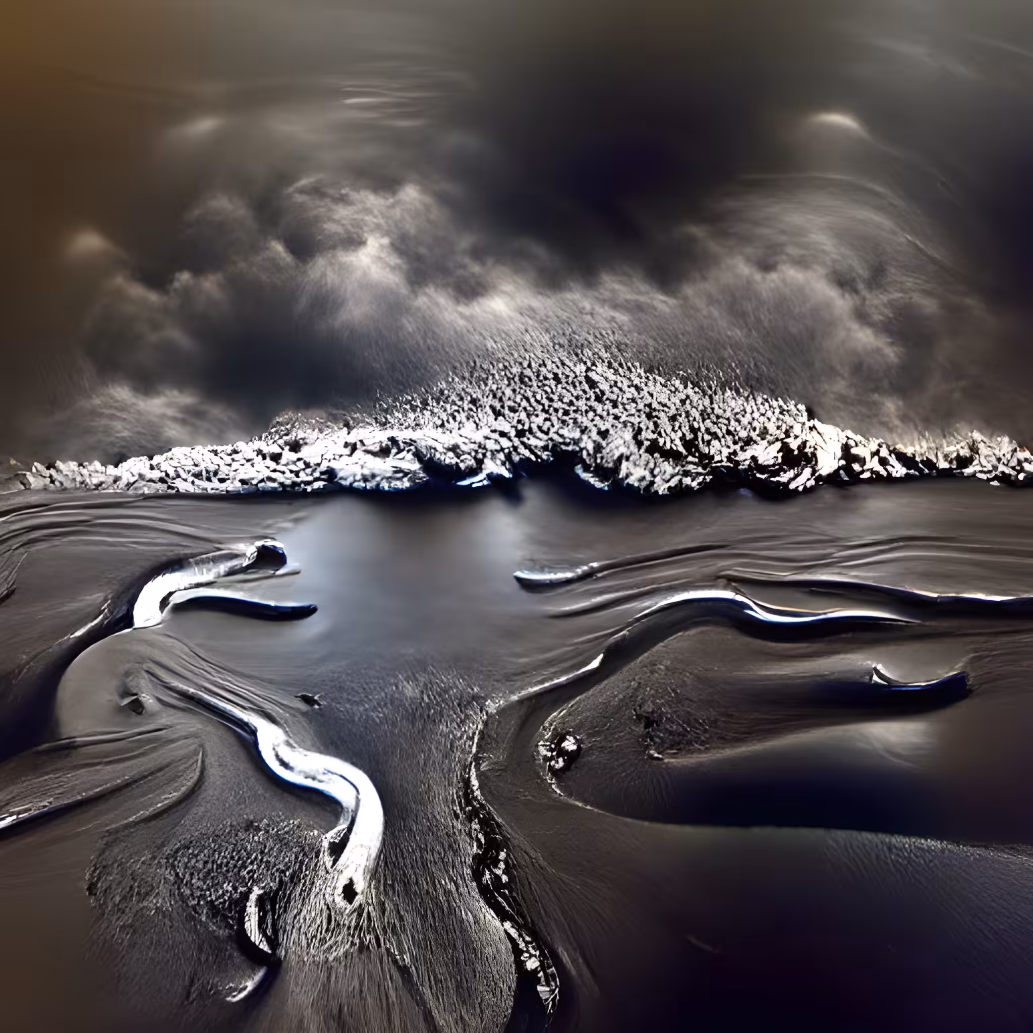0008:Irresistible force: this storm approaching a river delta does not exist