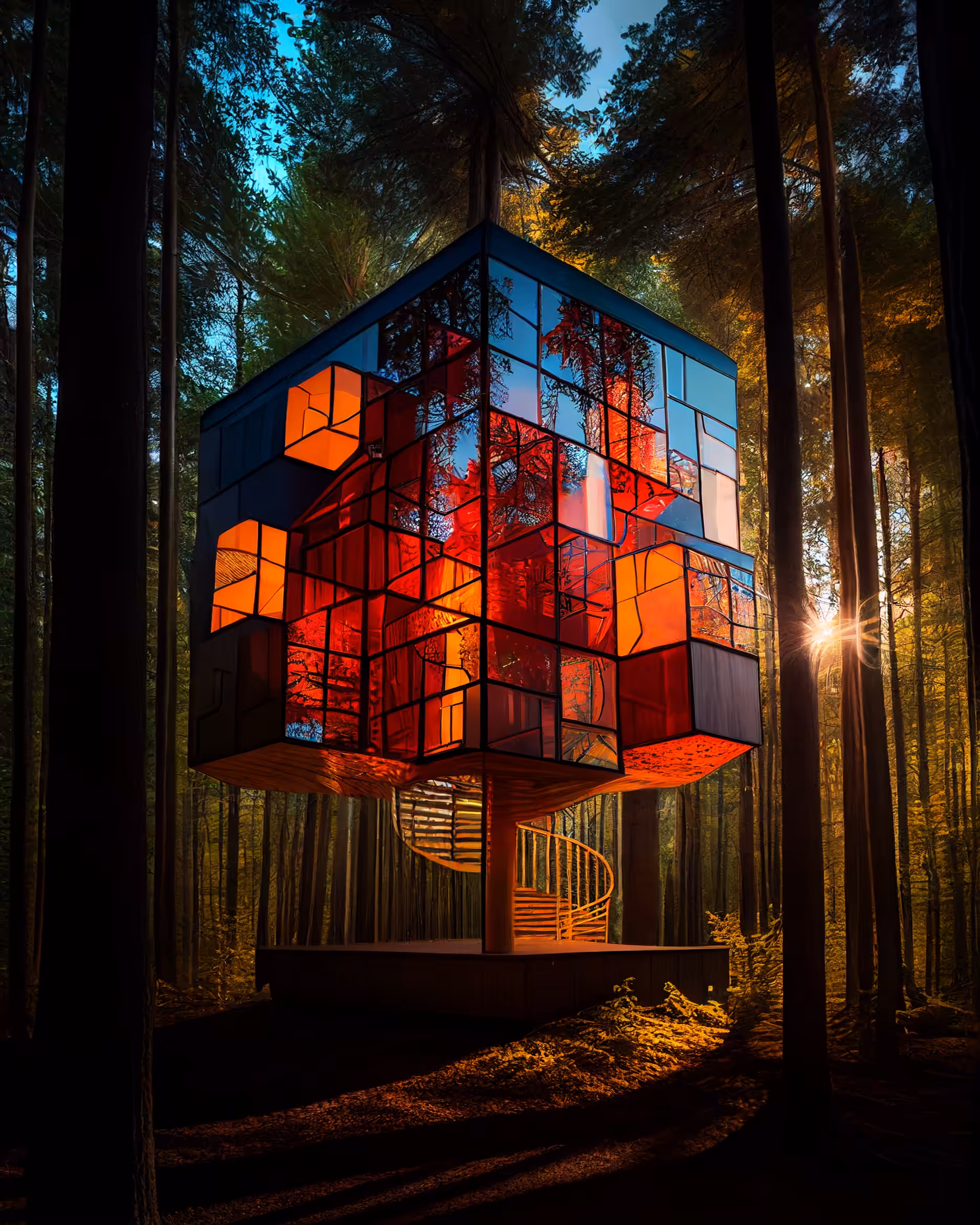 Rubik's Cube Treehouse