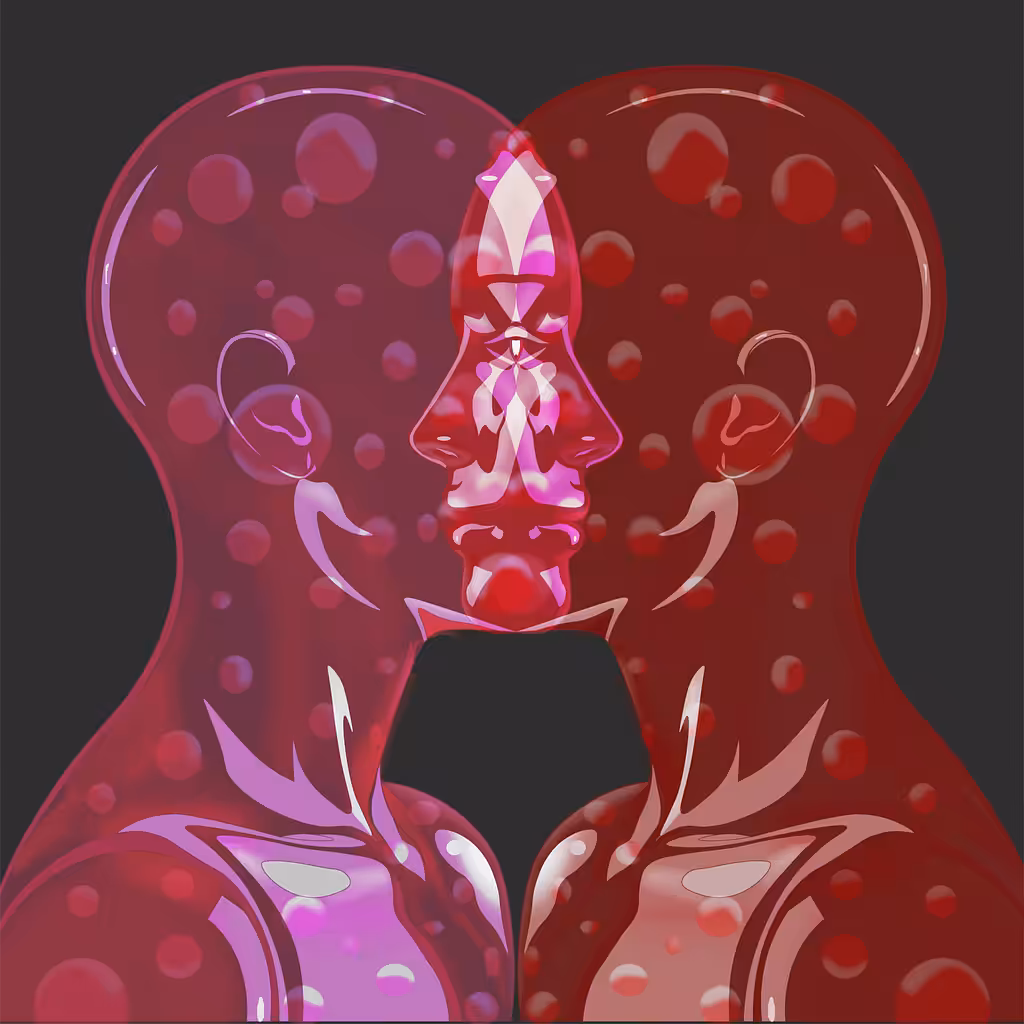Pink X Red