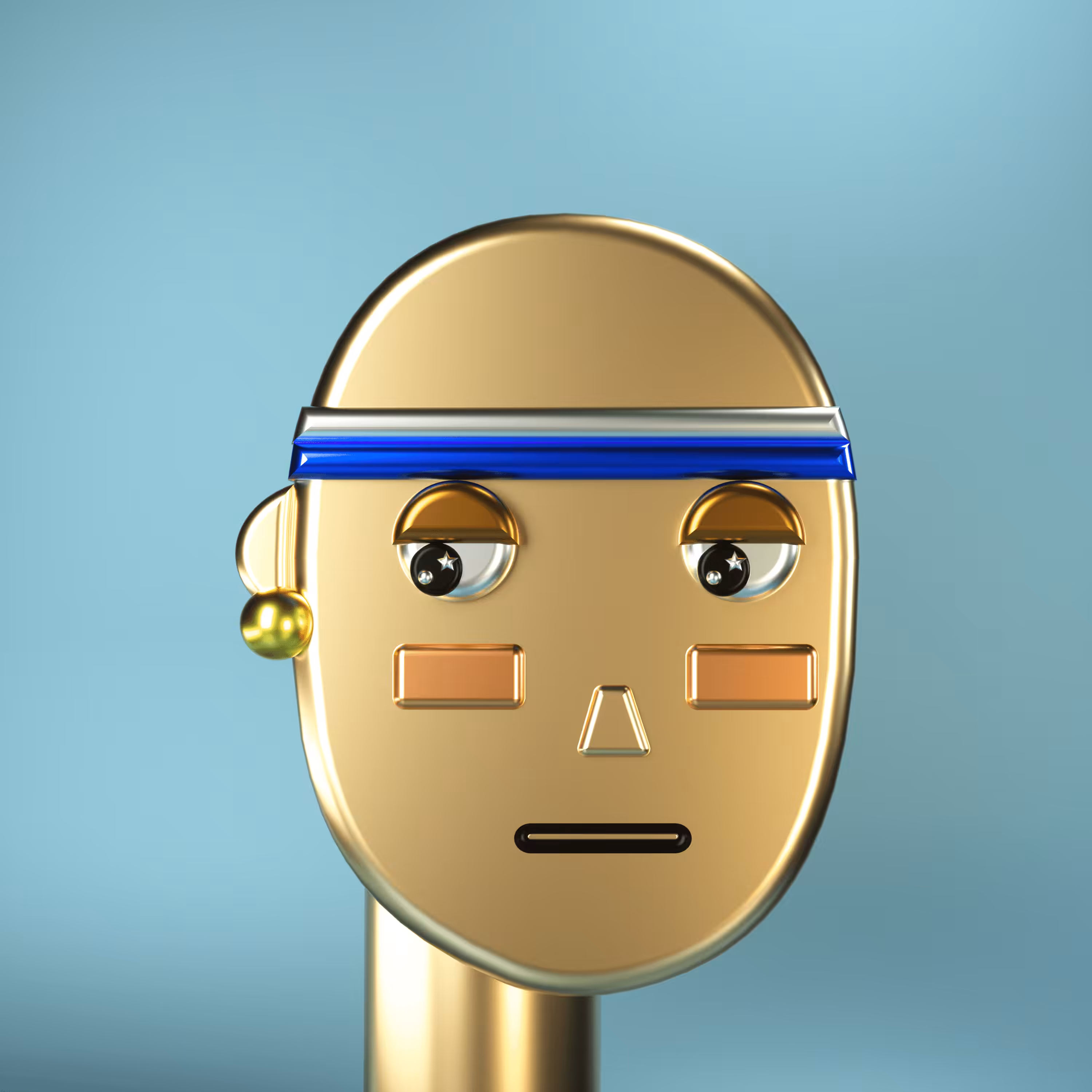 3D Chrome Punks: 3D Chrome Punk #0190