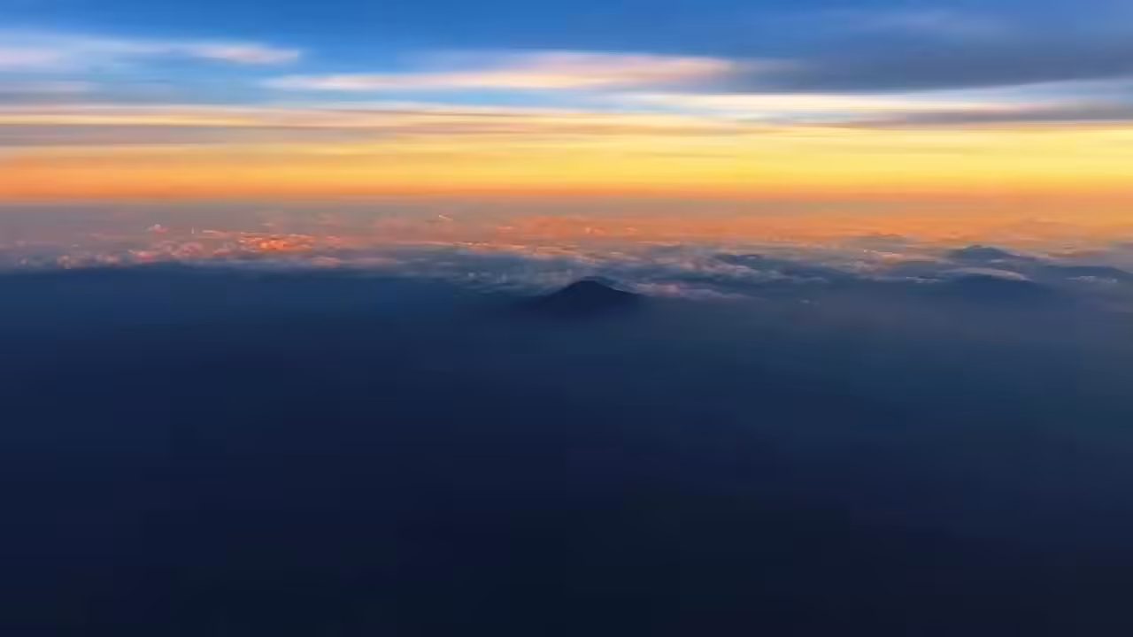 From Above East Mountains - Dusk (3/3)