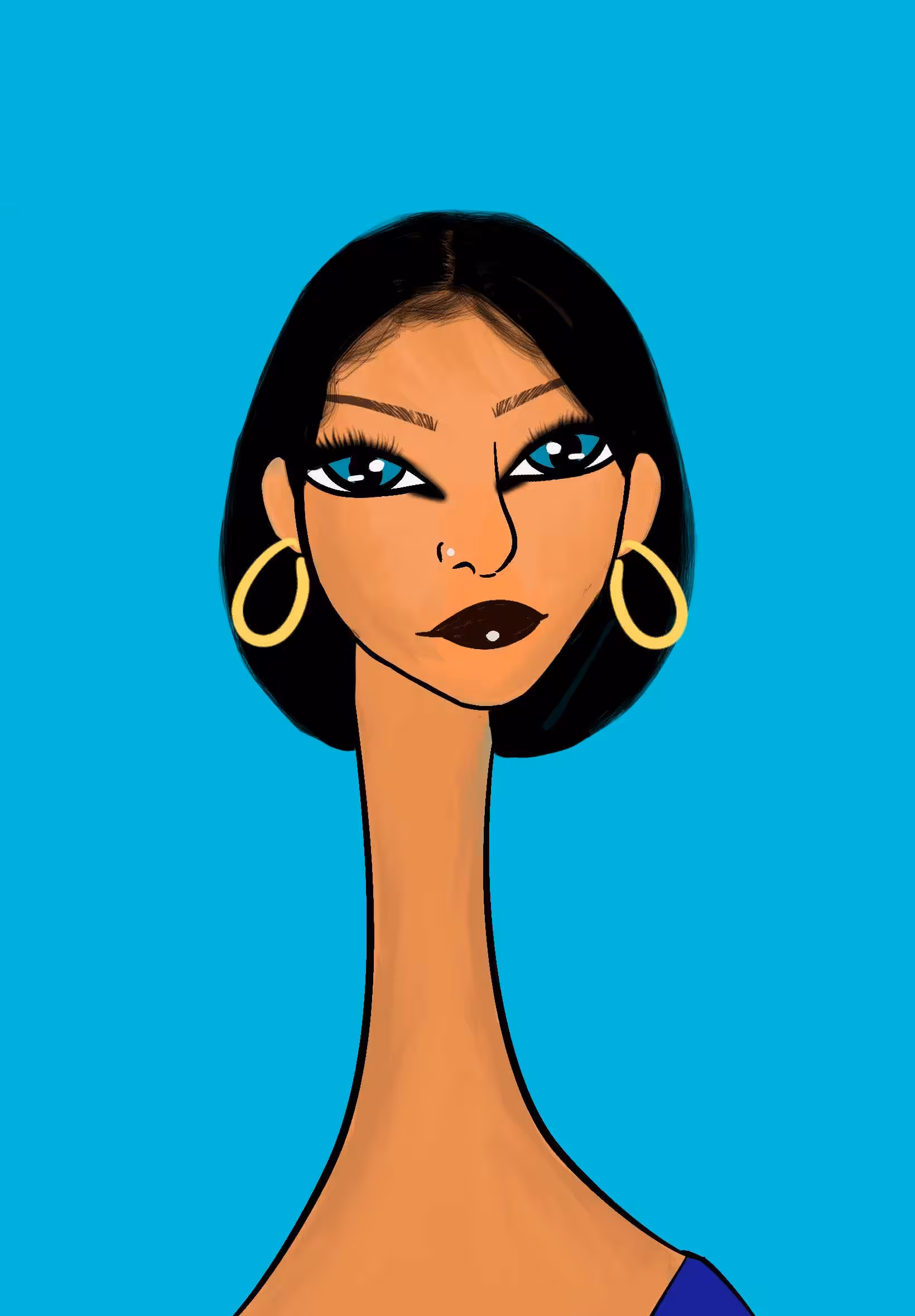 Long Neckie Ladies: Long Neckie Lady #2029