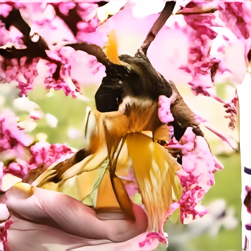 Flowers and a Bee
