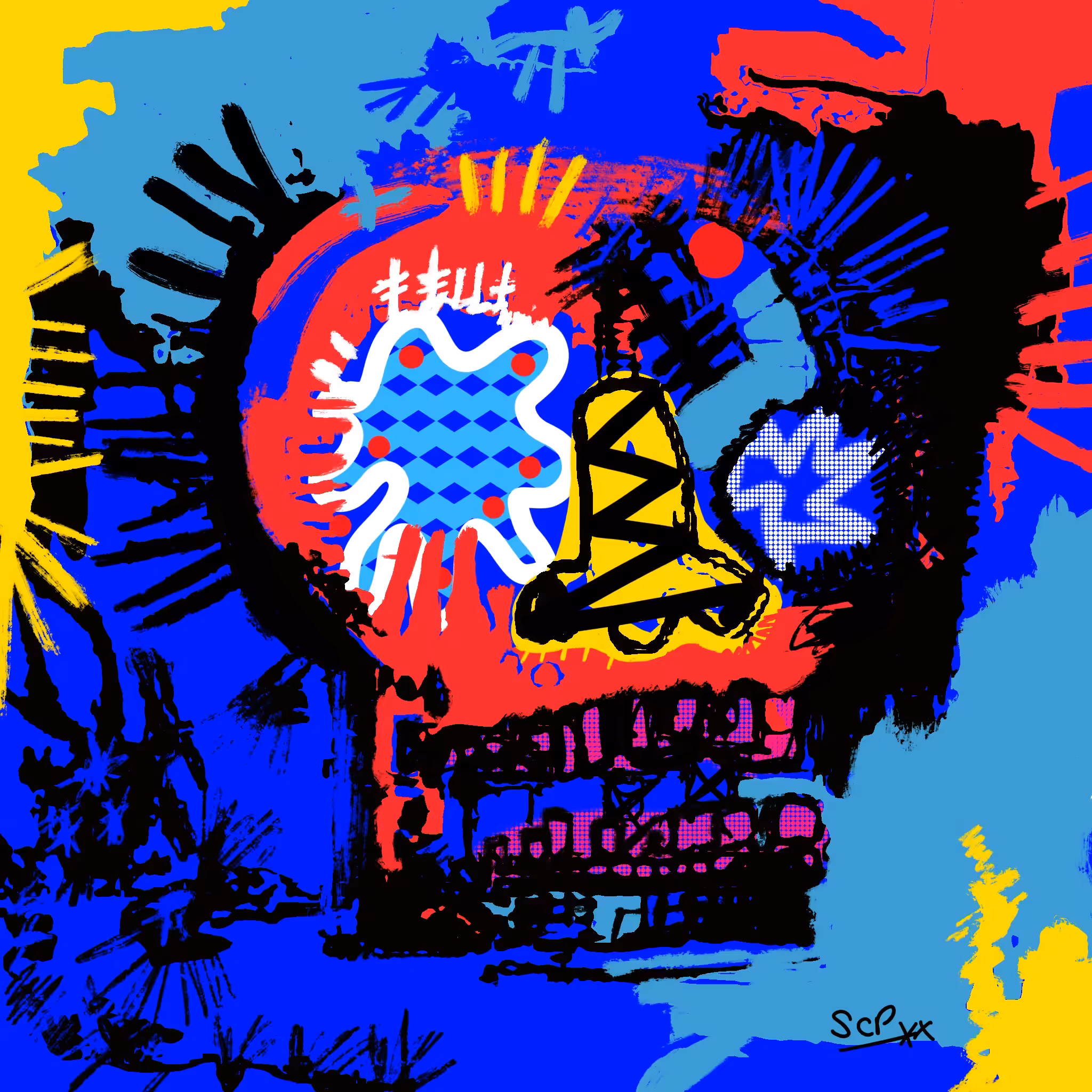 "Never Give Up" SCP XX - Crazy Skull ArtWork