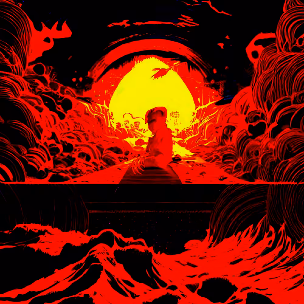 alone between fire