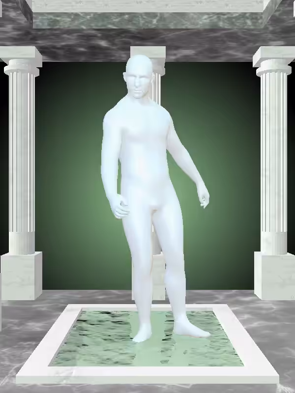 HeavenComputer: The Drunk Light Blue Man #2742