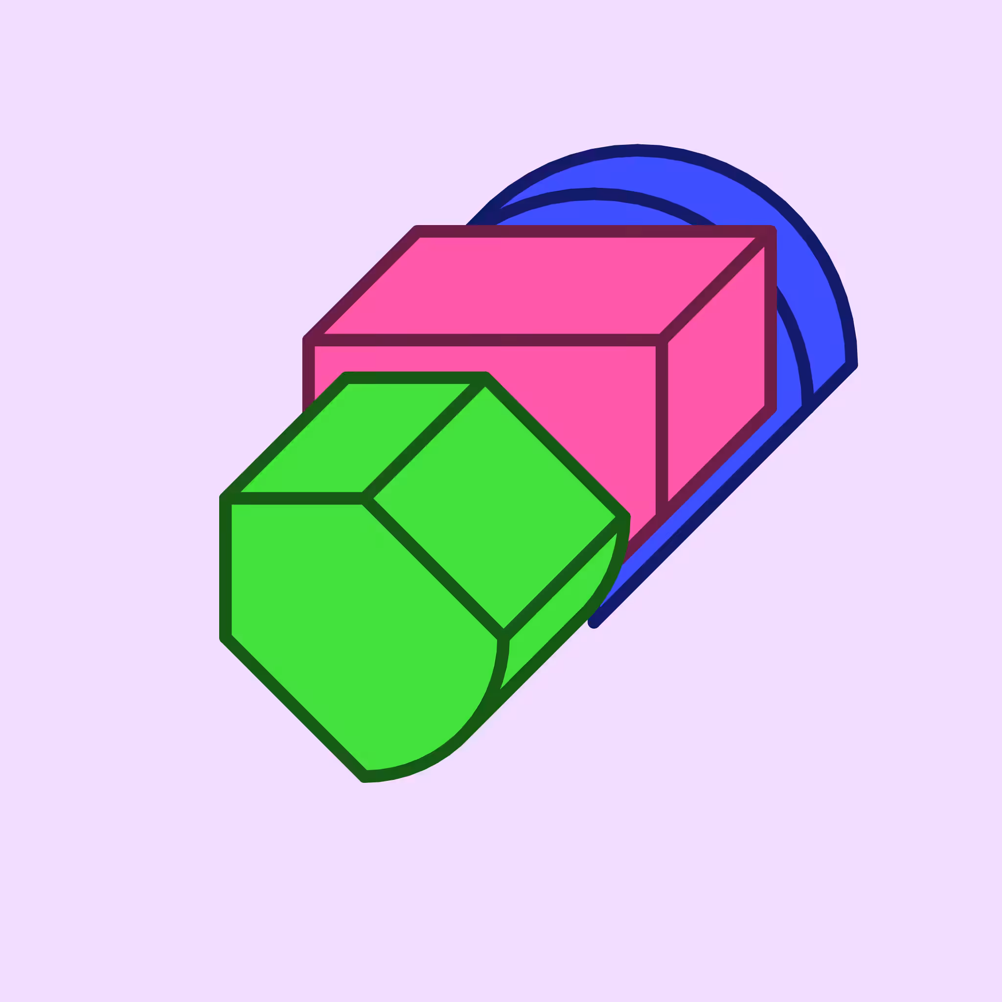 Calm shapes #1206