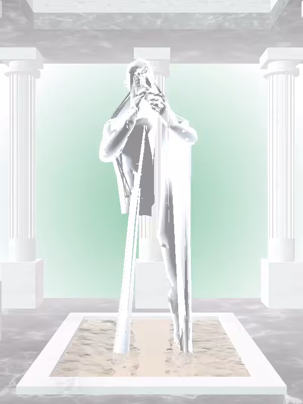 HeavenComputer: The Cheering Luminescent Chrome Man #2115
