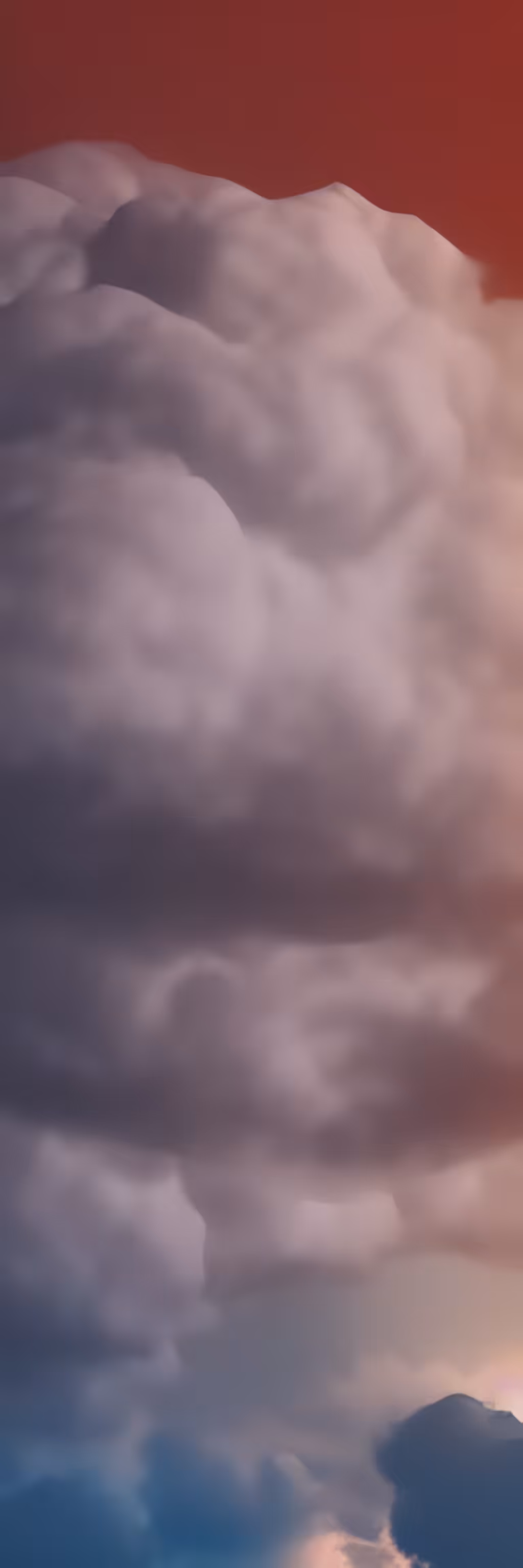 constricted ☁︎ clouds ☁︎ in narrow stripes