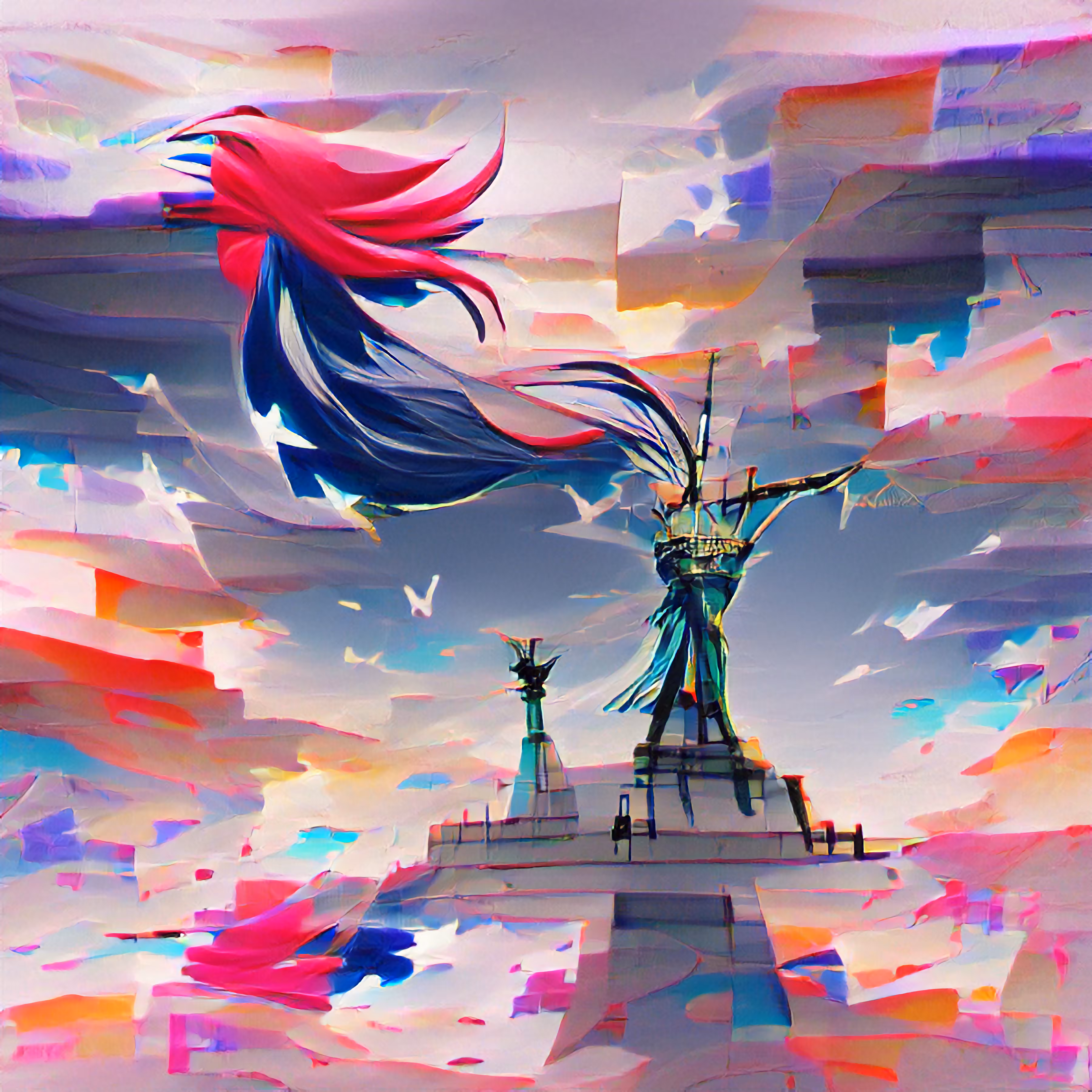 The color of the statue of liberty