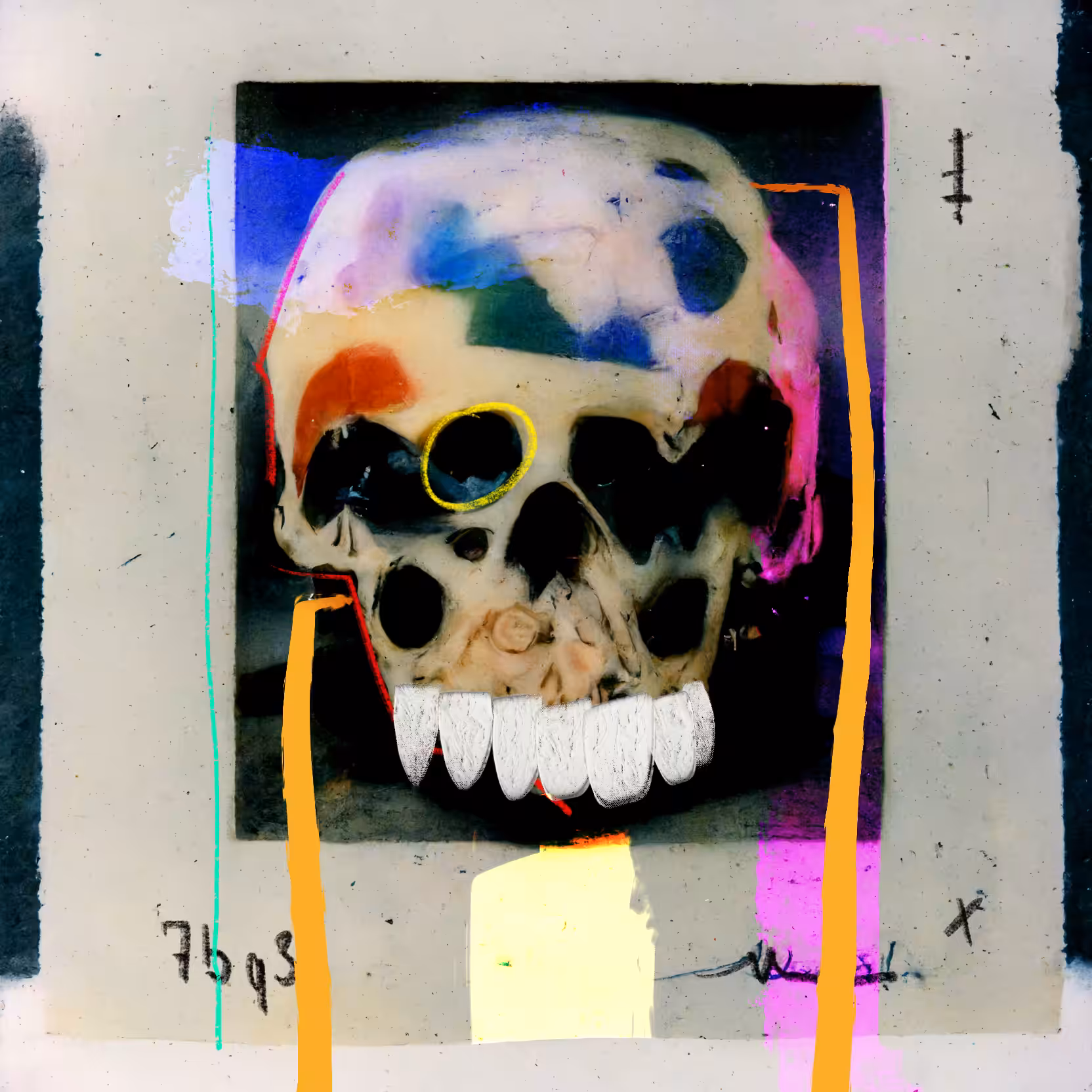 POLAROID SKULL 014