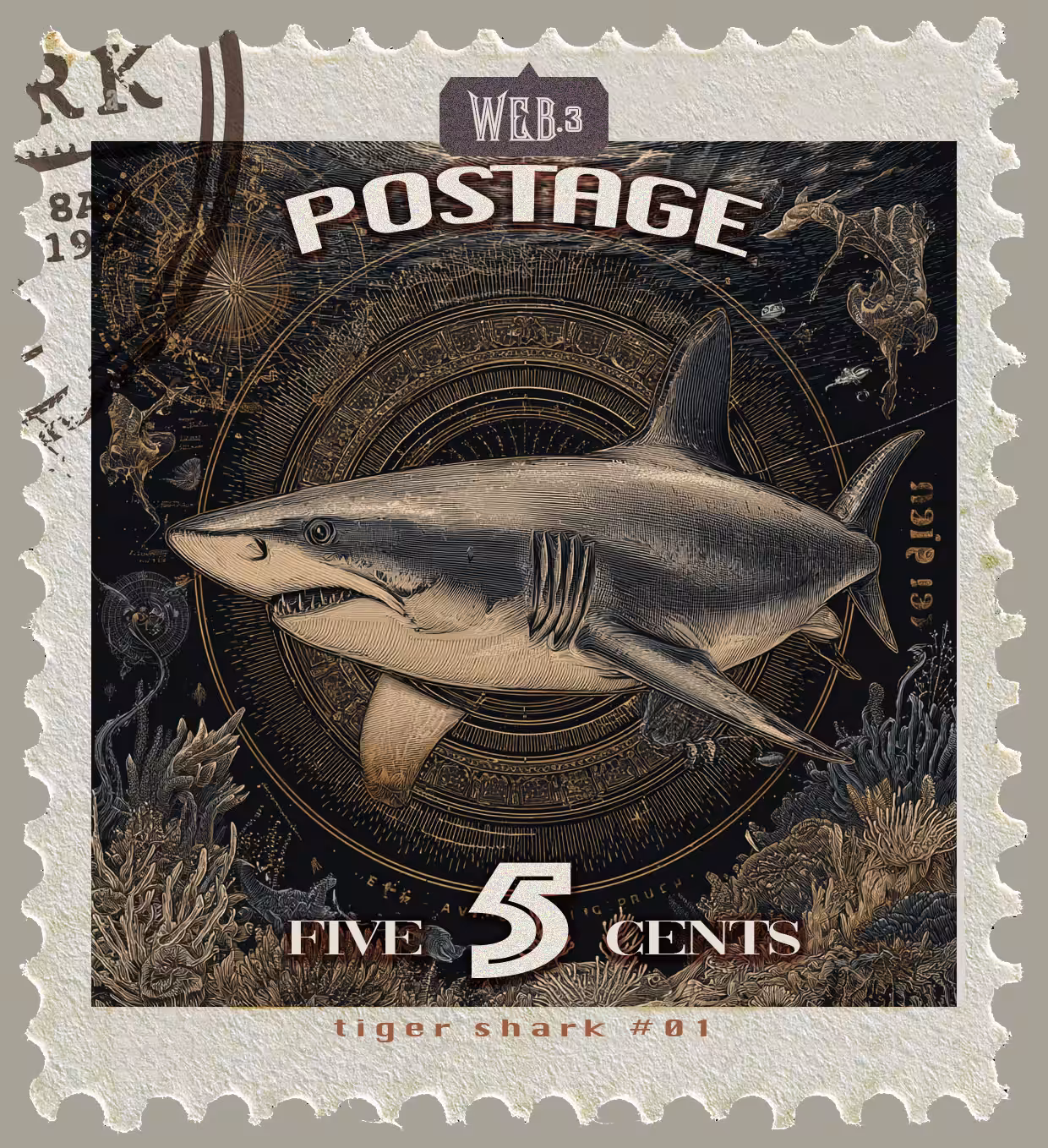 Web3 Stamps: Tiger Shark #01