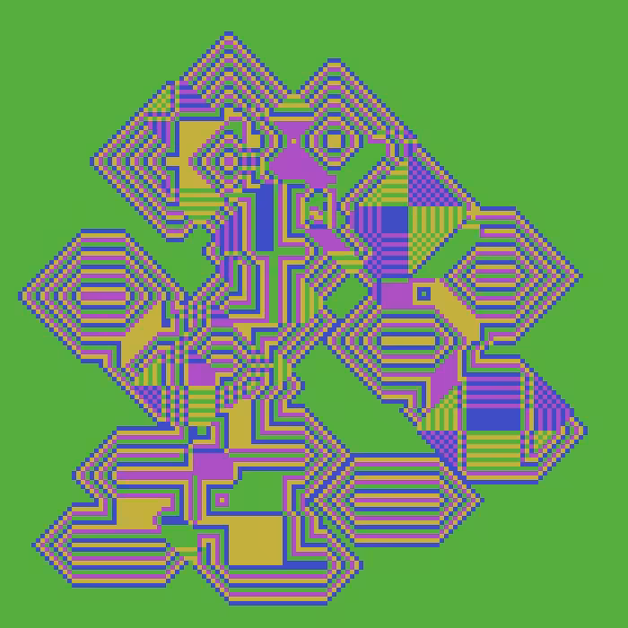 Superimposed Octagonal Pyramids #96