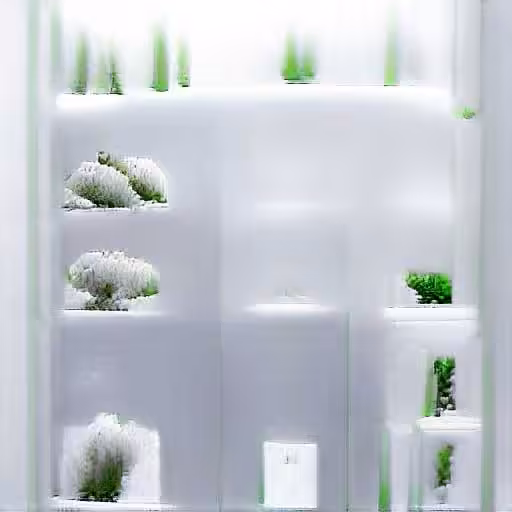 Milo Poelman - Artifacts8 - a digitalized plant in a white room
