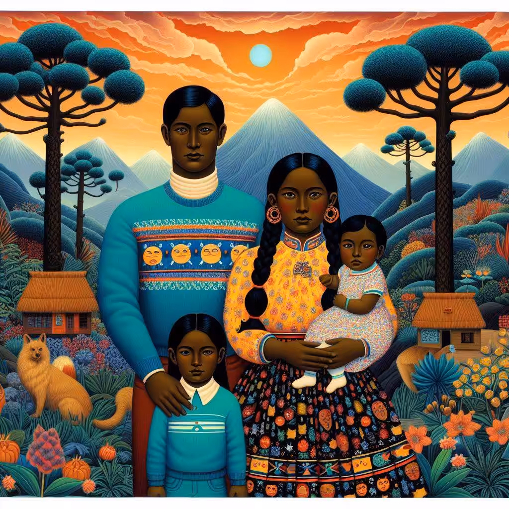 Family of four