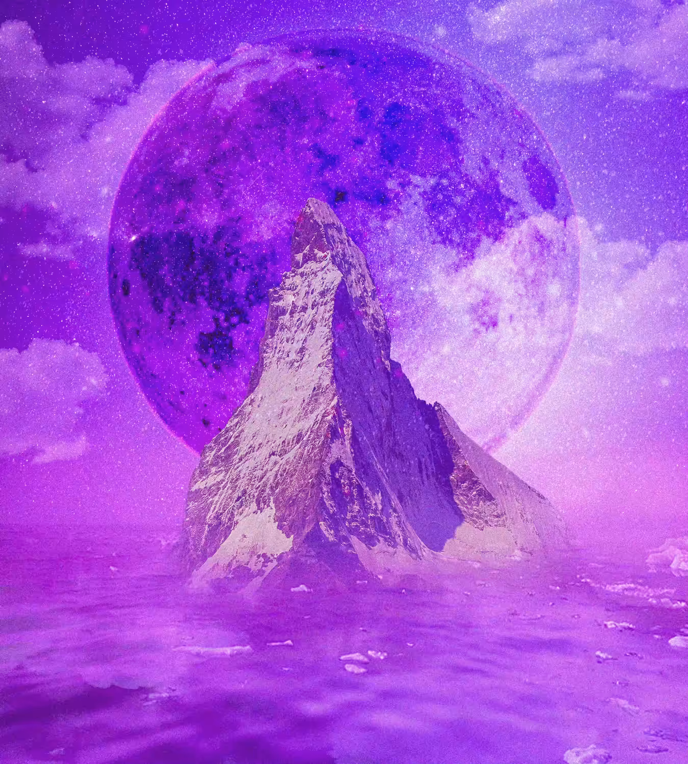 [Color Collage] #3 Purple Ice