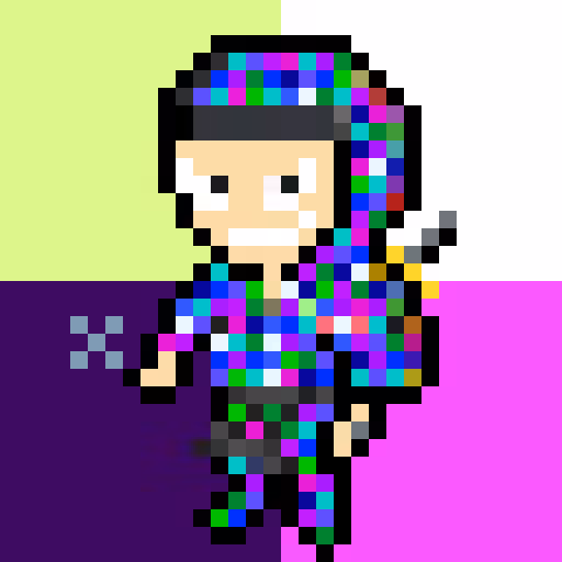 CRYPTONINJAS PIXEL 003 - fashion colorful ninja-