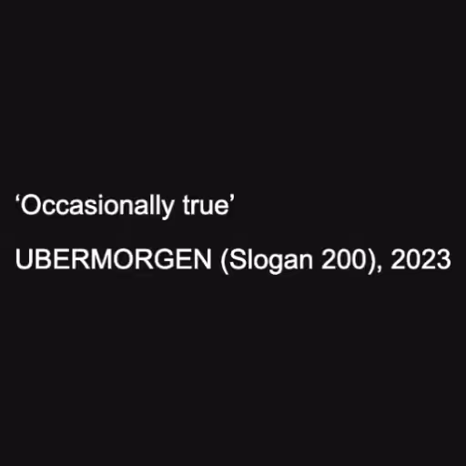 ‘Occasionally true’
...