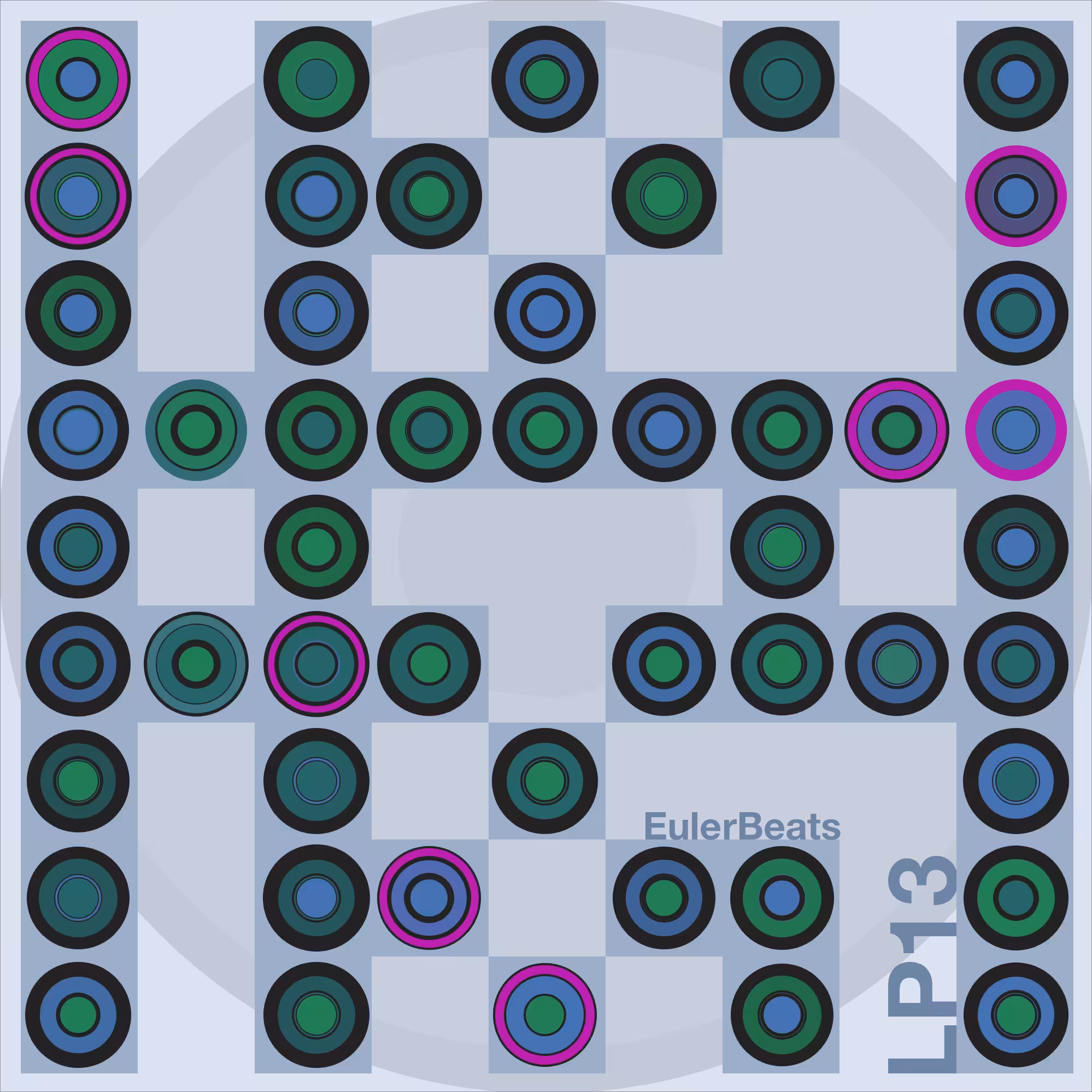 Eulerbeats LP13 Generative Cover Art: #50