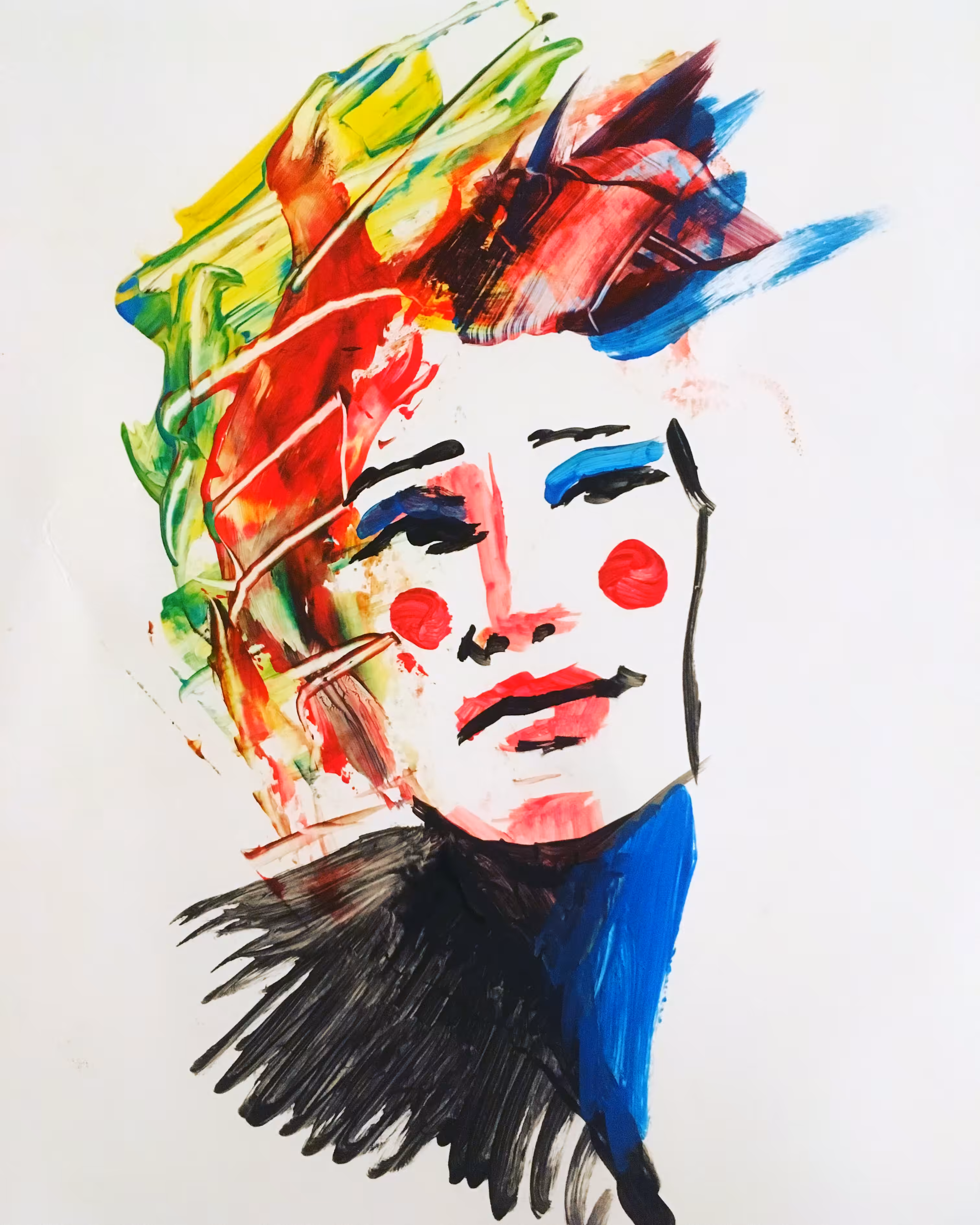 -acrylic  art- birdy