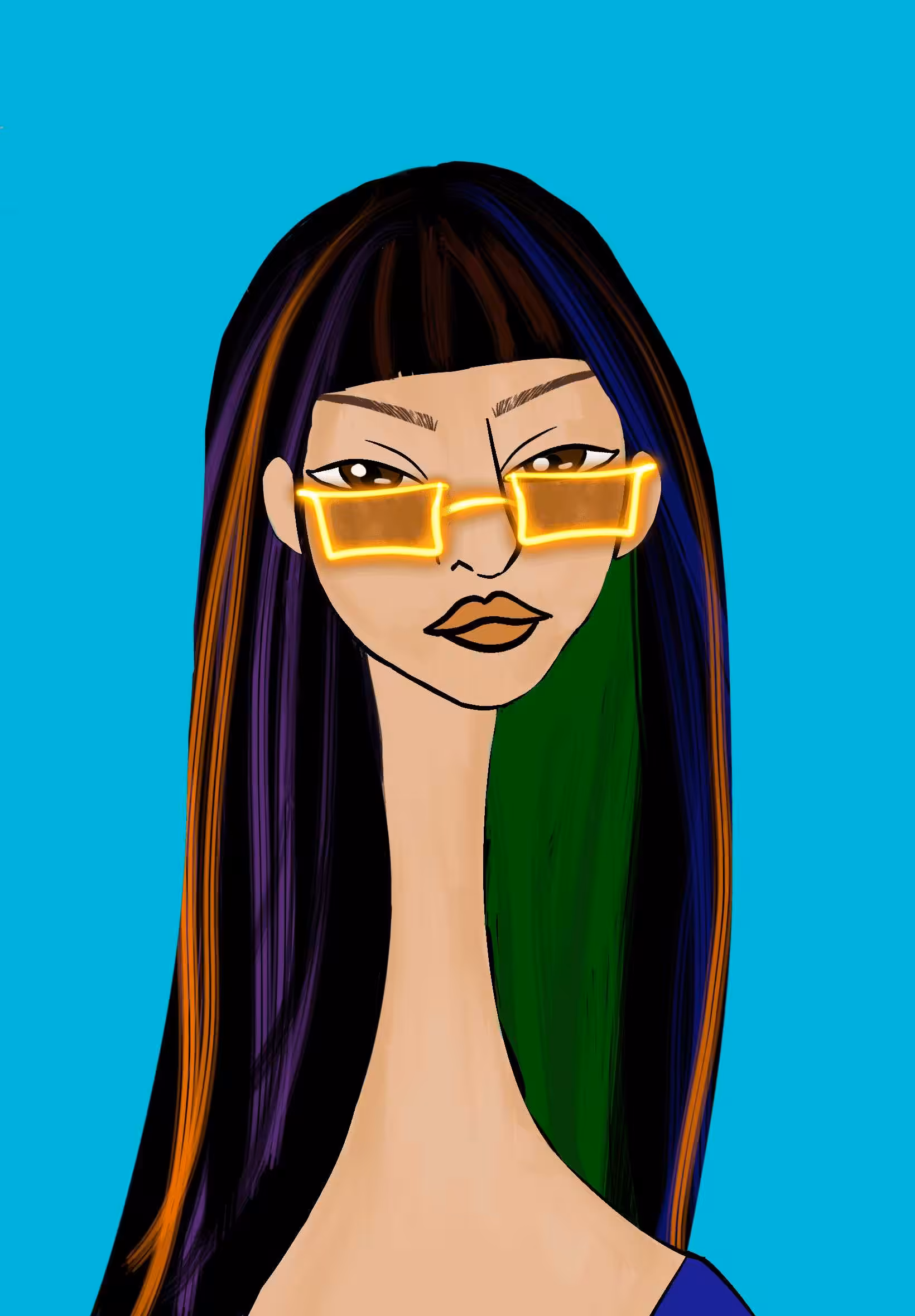 Long Neckie Lady #1771