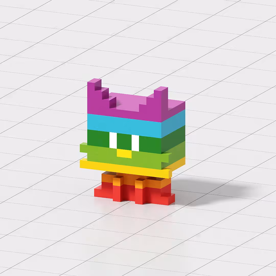 Crypto Voxel Cat #008