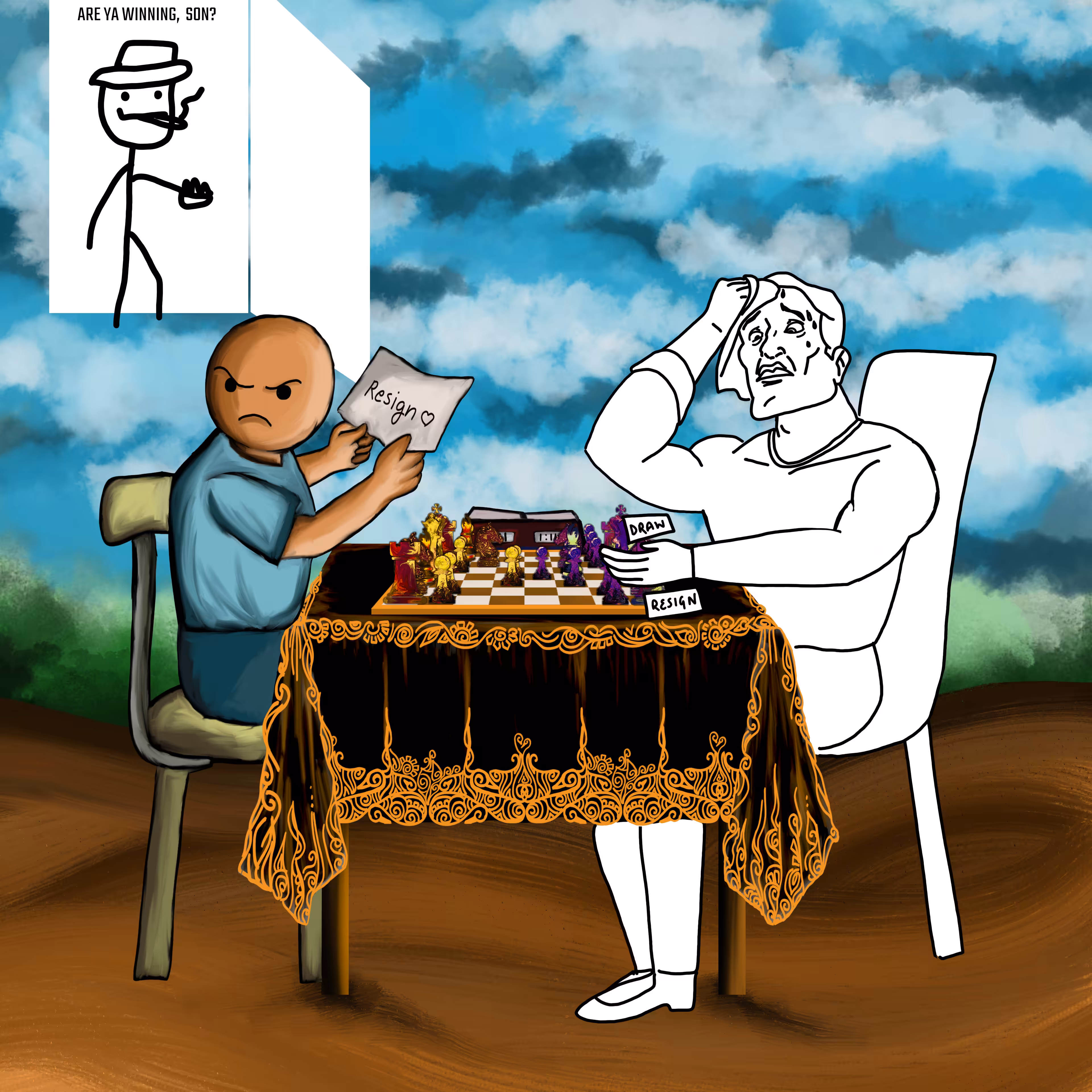 Chess Players: Chess Match #106