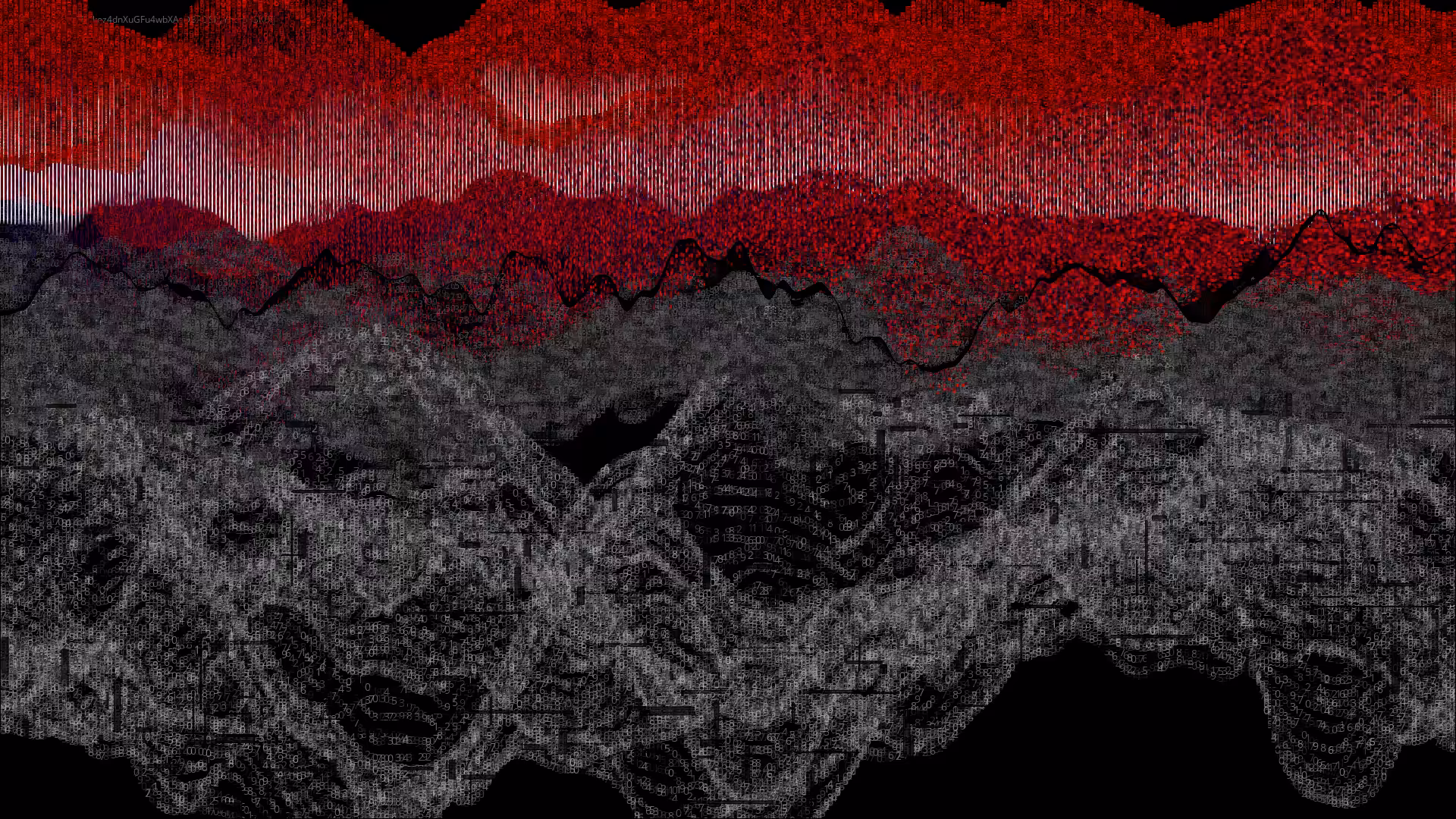 Pixel rain in a data landsacape #102