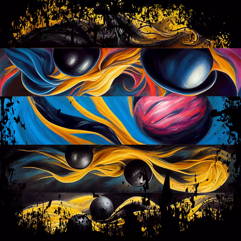 AI Abstract Balls #14