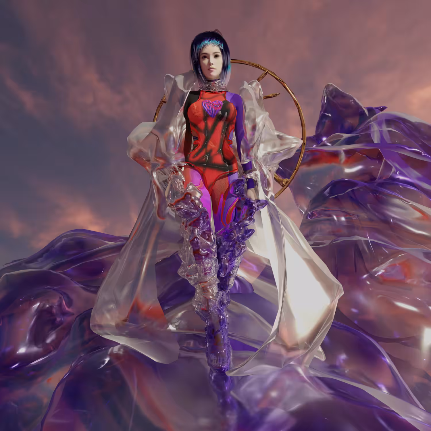 META SPUME GOWN by INJURY x REAL PARENT