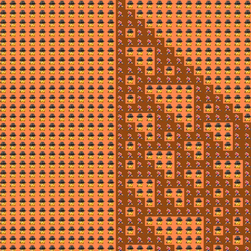 Elementary Cellular Emoji Automata #794