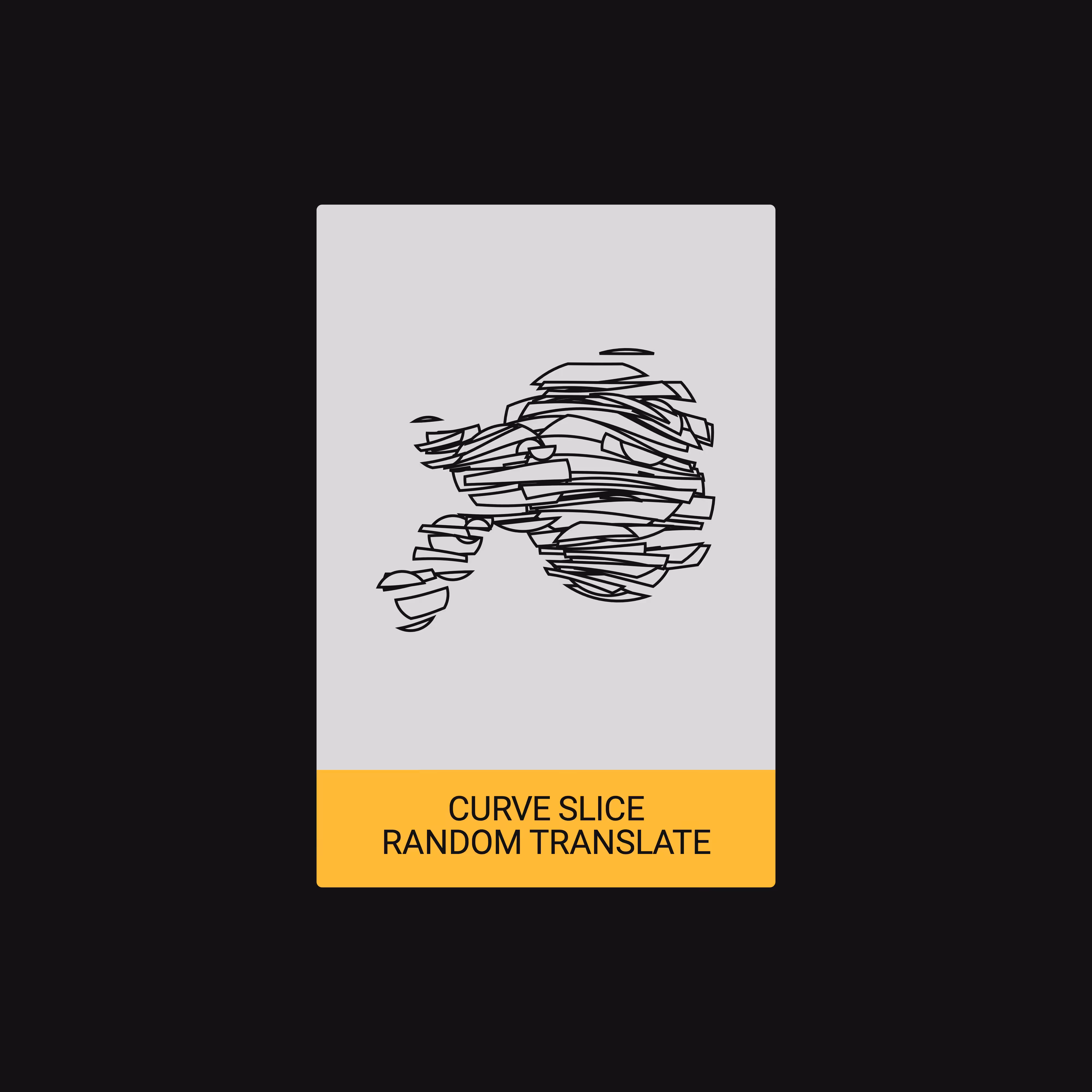 CURVE SLICE + RANDOM TRANSLATE (ALGORITHM) [ART CARDZ]