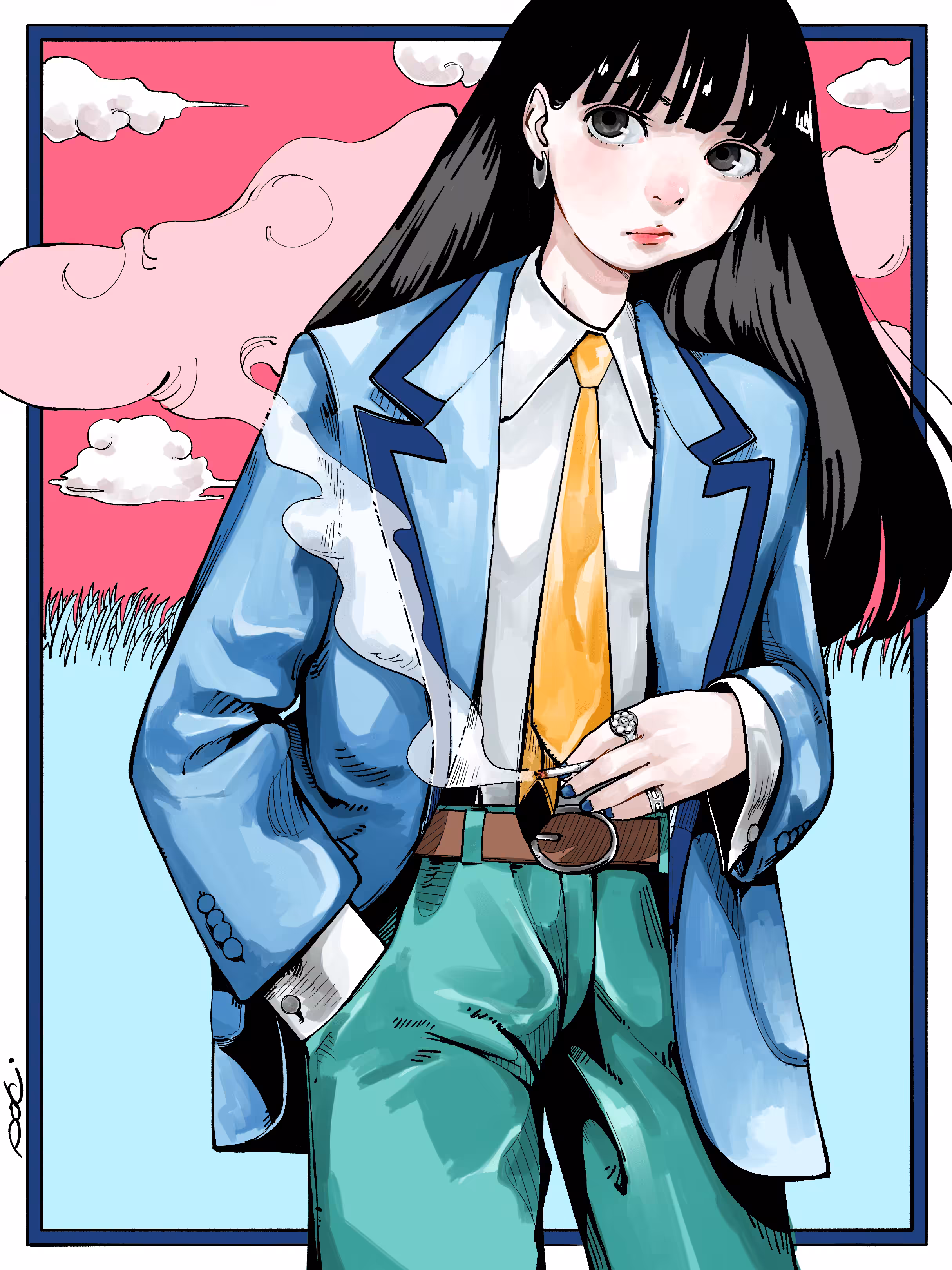 草原とタバコ