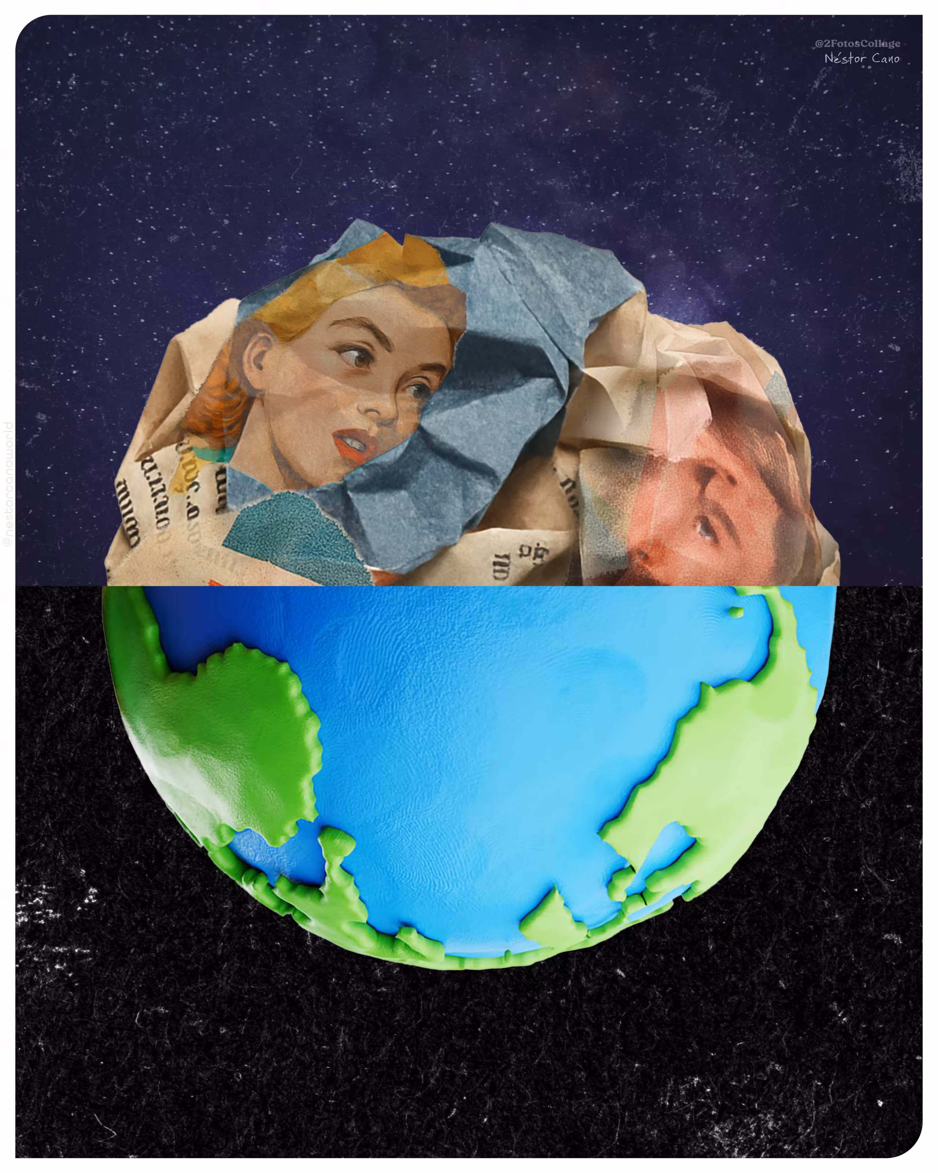 A couple in a Collage World Day