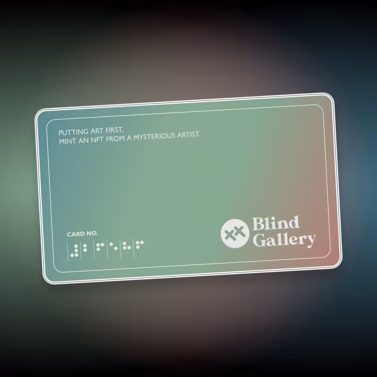 Blind Gallery Club Membership #101