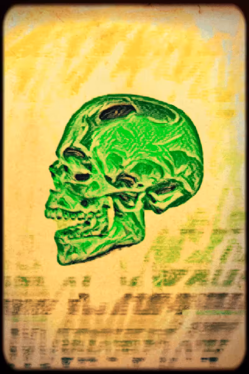 Animated Green Skull of Zabarov