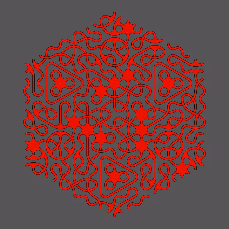 Threefold Symmetry - Dark Variations #70