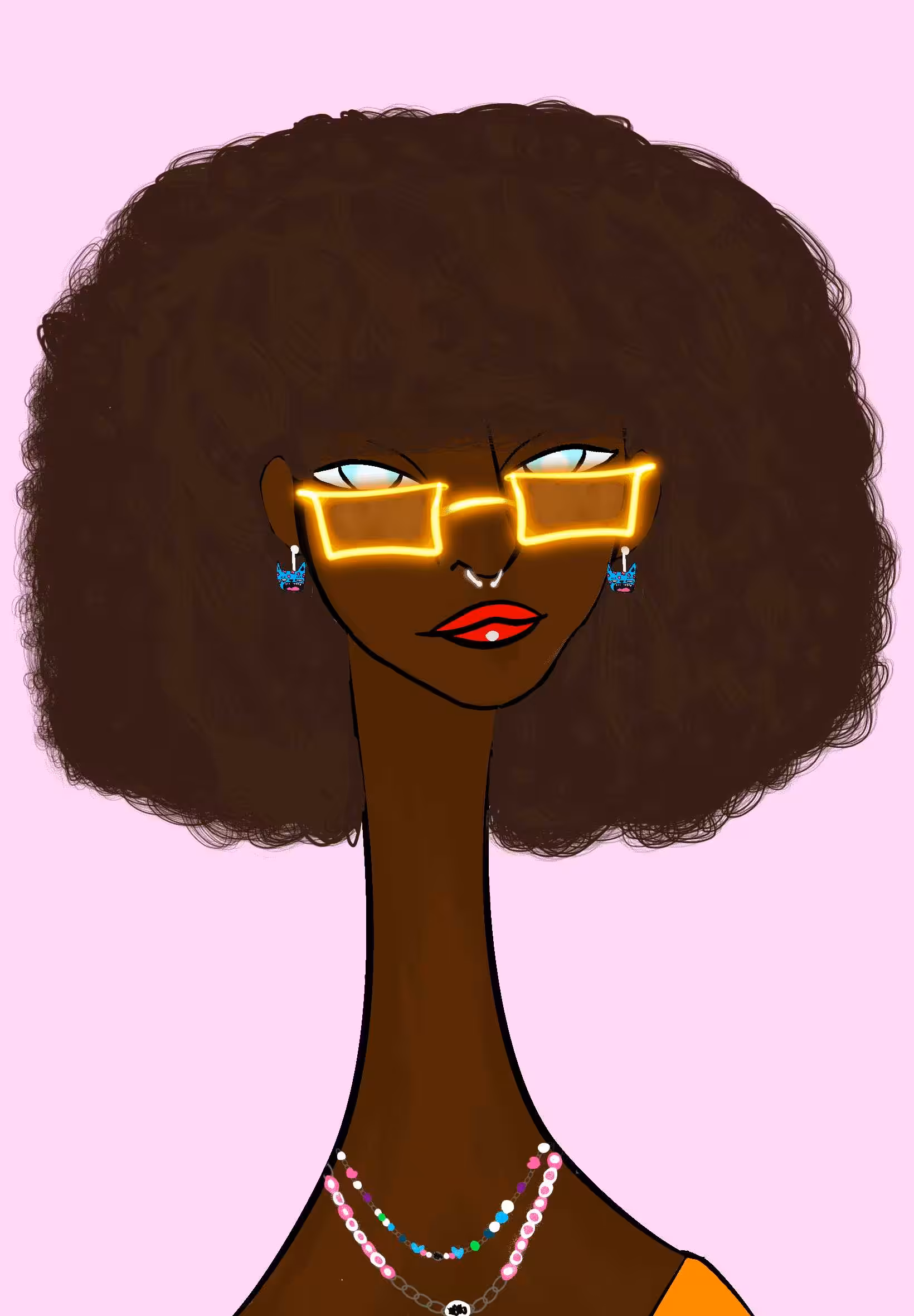Long Neckie Lady #1282