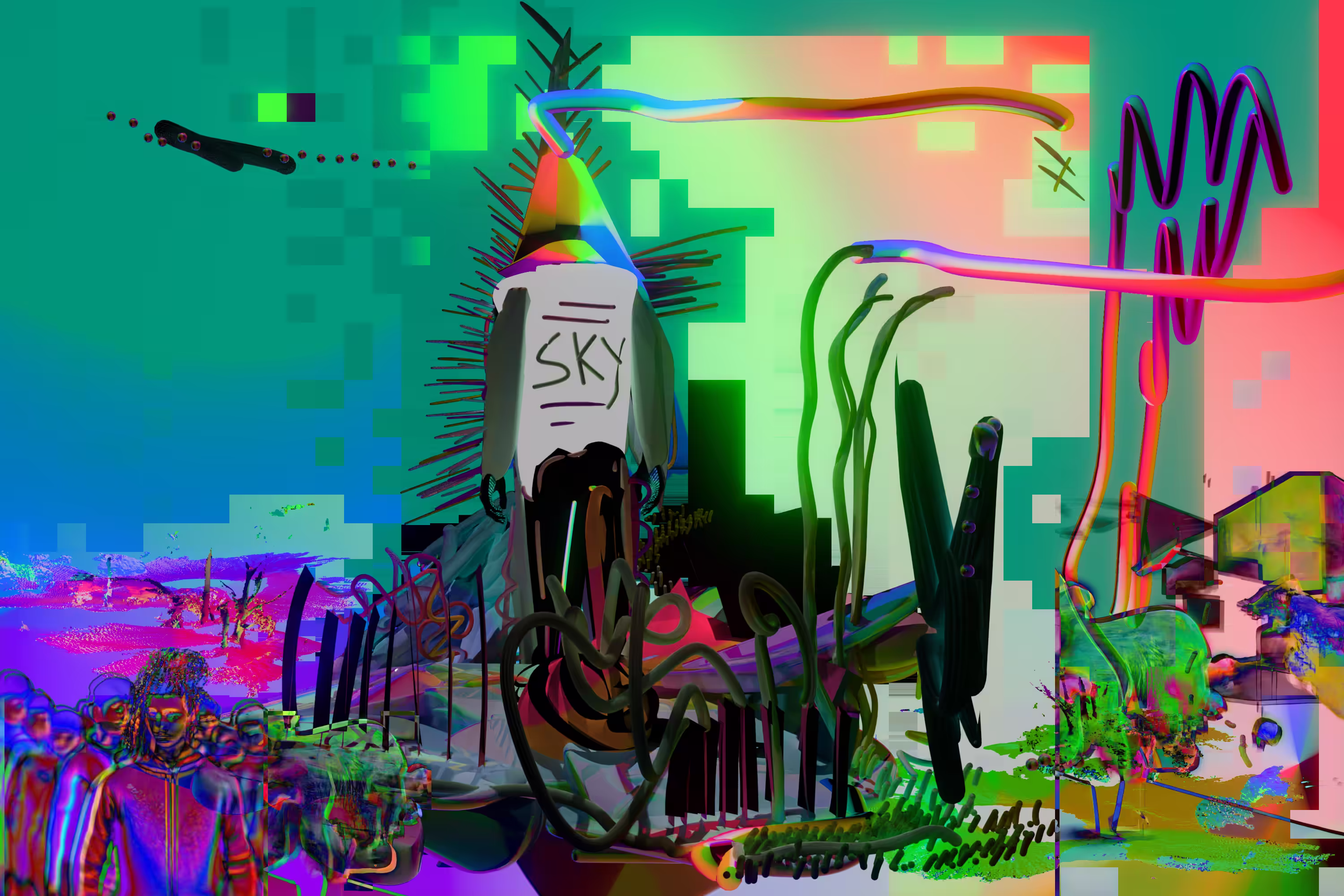 Sky In the Garden: A Self Portrait, A Landscape. 