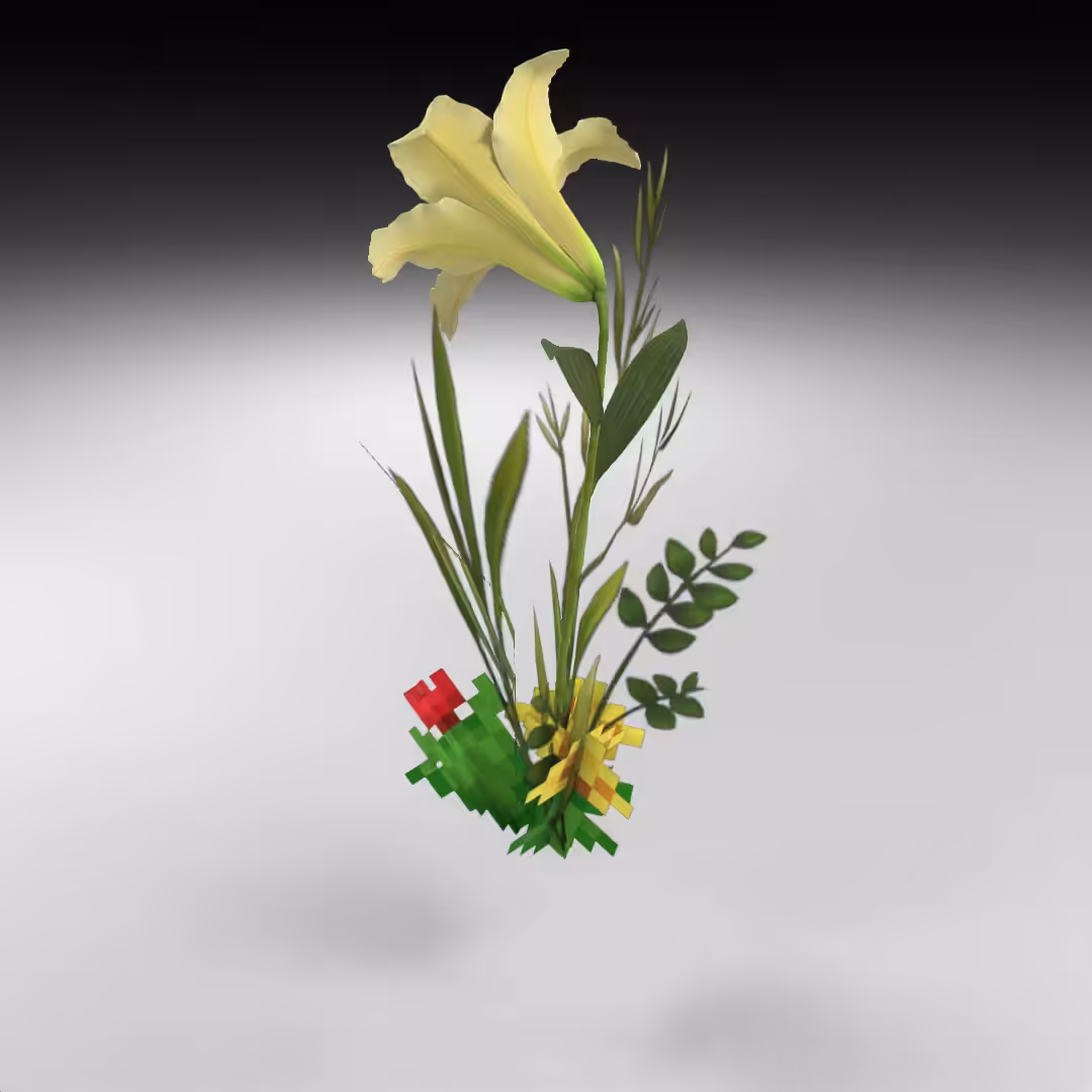 Hand-hacked Bouquet 54