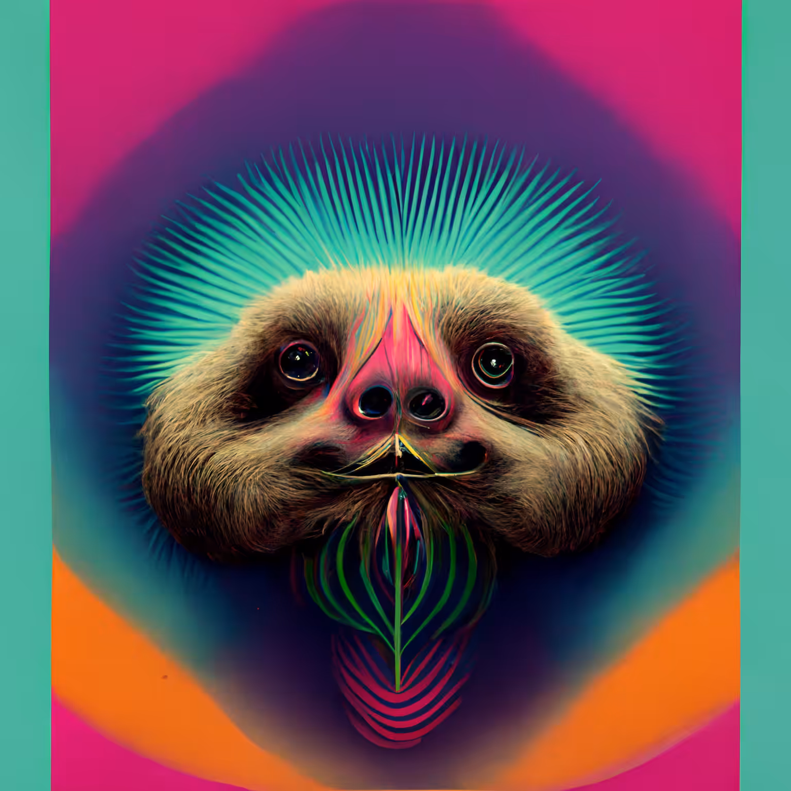 Psychedelic Sloth 48