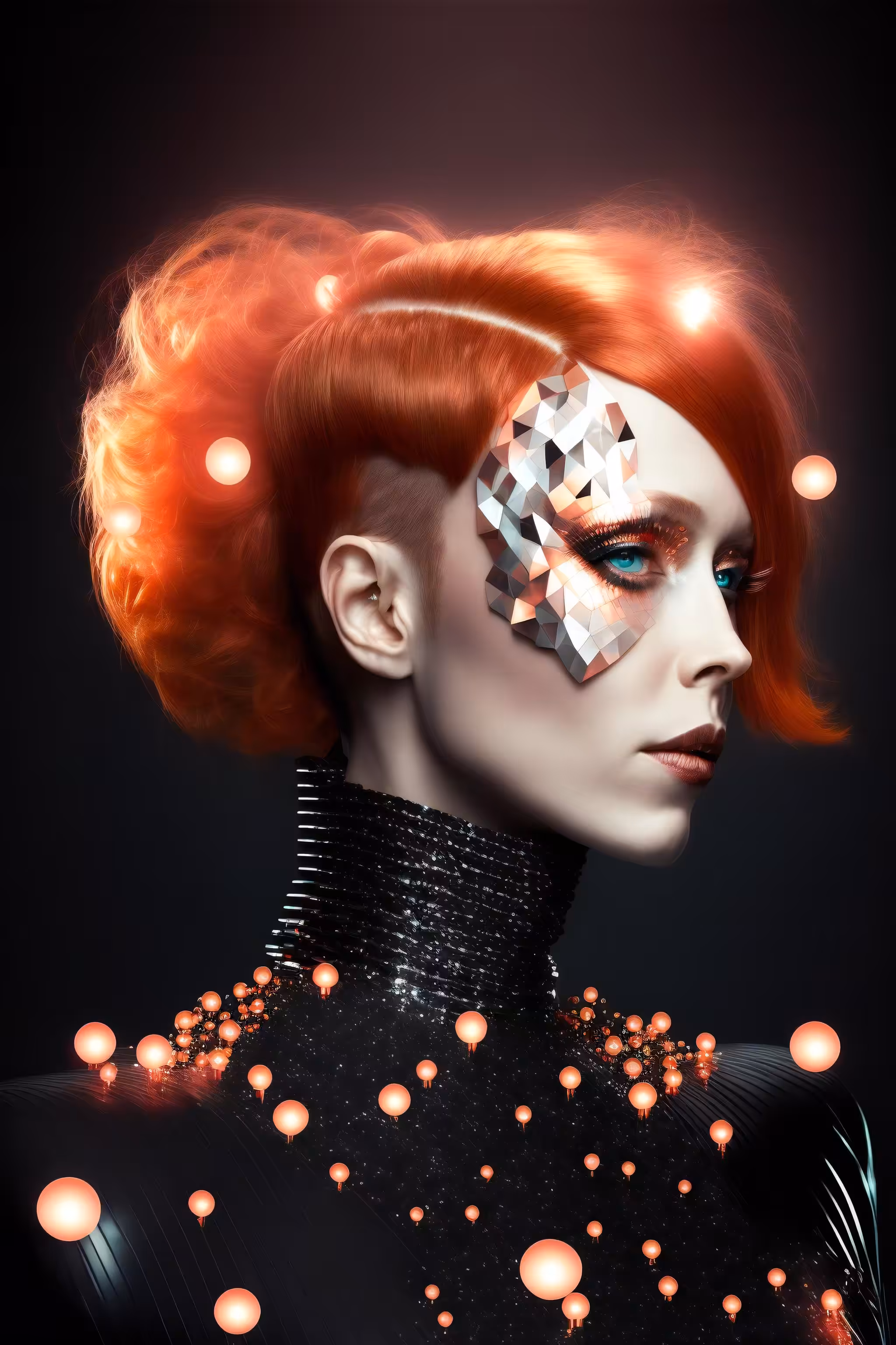 Androids in past and in future: Inga - female robot