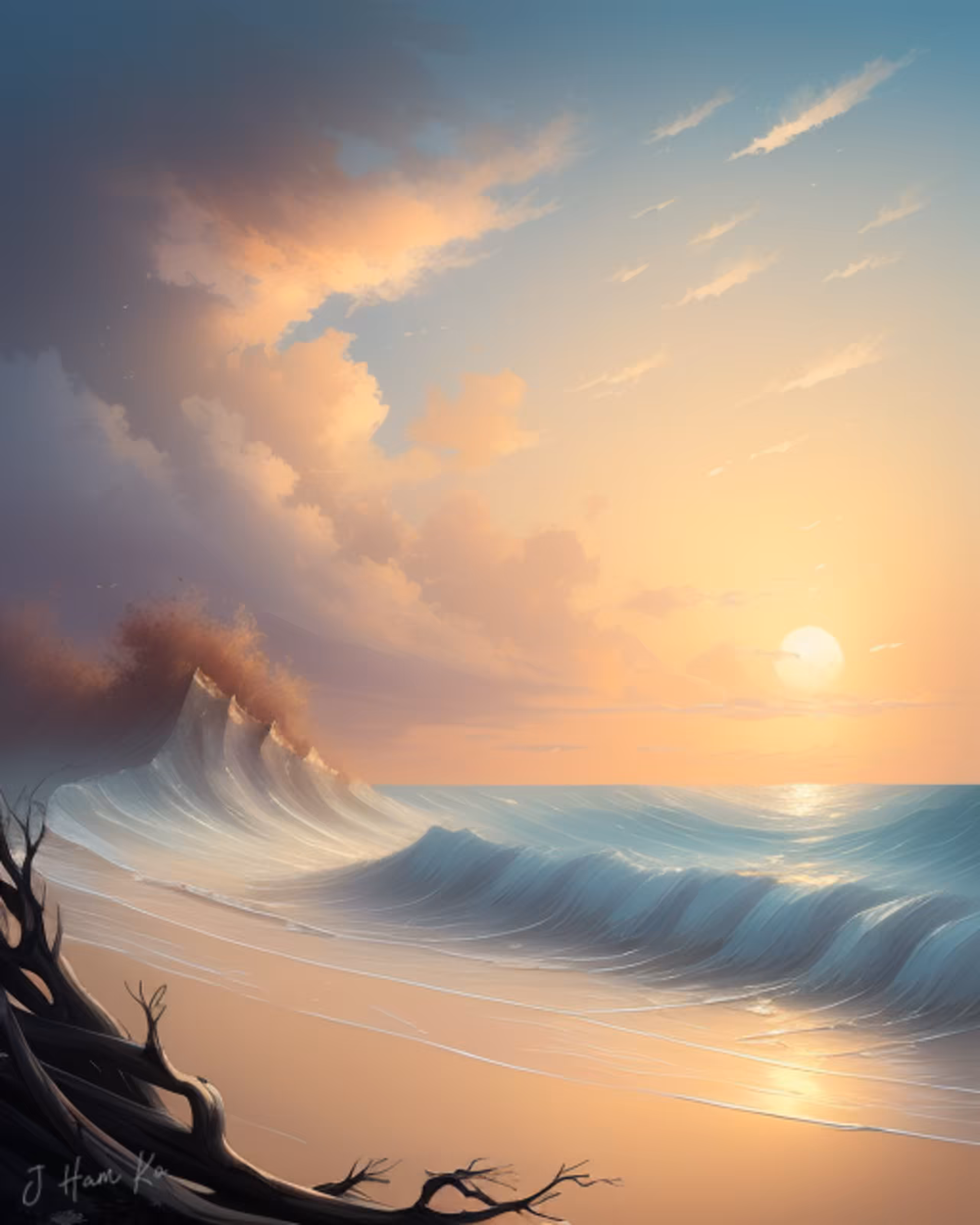 Imagination Designs: Sunrise on the Beach