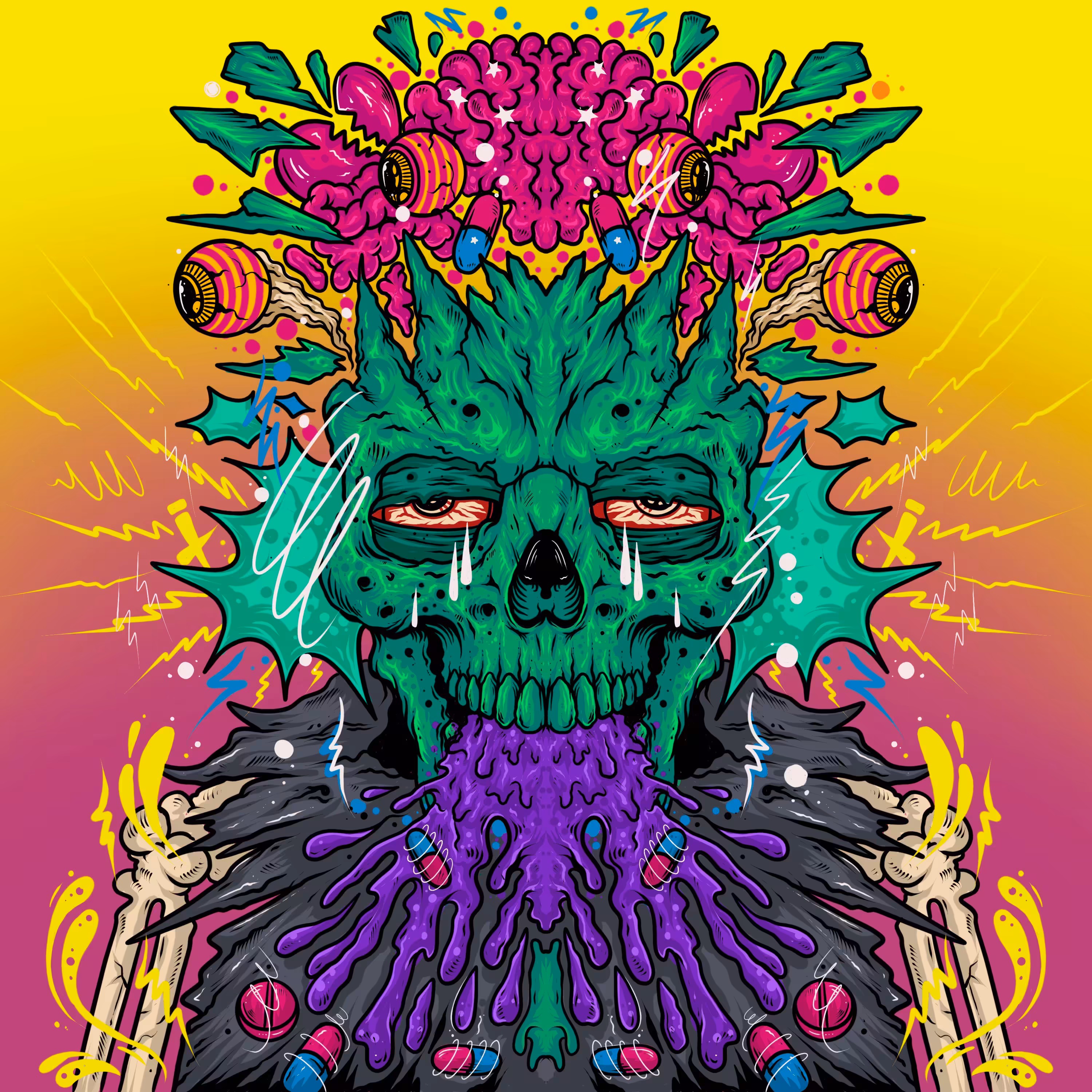 skunx skull #8
