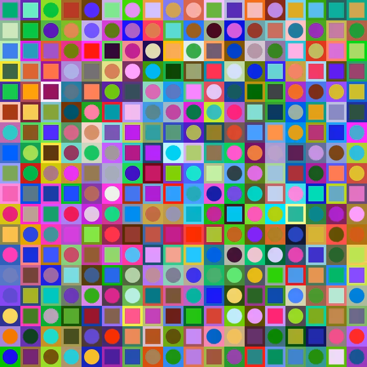 Square Dot Composition #186