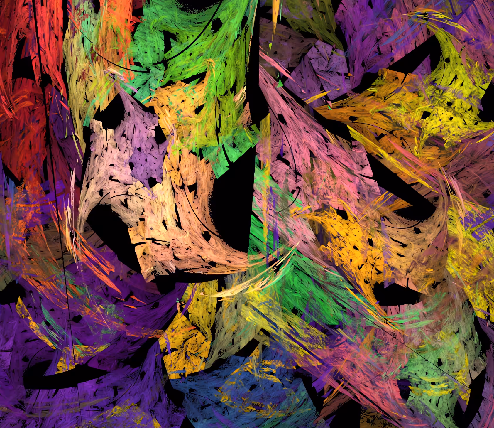 Raw Fractal Cuts - #013 - Warped